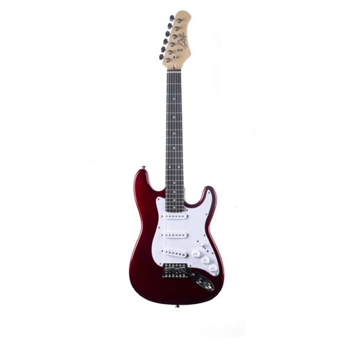 foto del prodotto chitarra elettrica eko 05134001 tribute st 100 chrome red