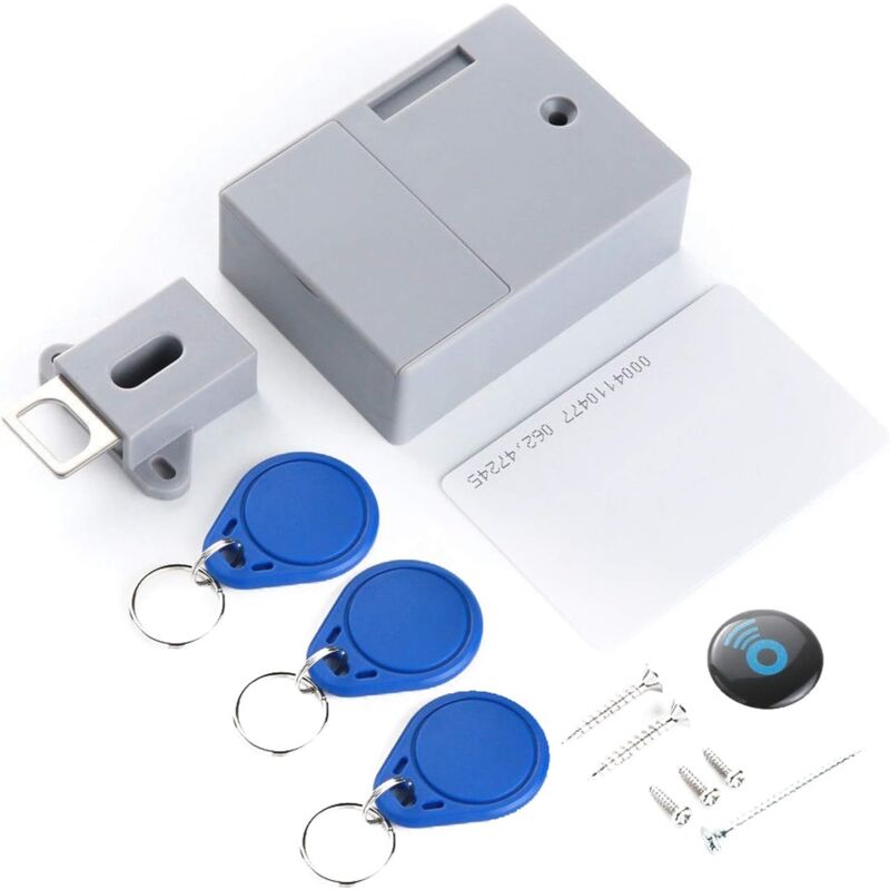 foto del prodotto chiudiporta batteria scheda ic sensore armadio cassetto intelligente smartlock fai da te invisibile nascosto serratura digitale senza foro