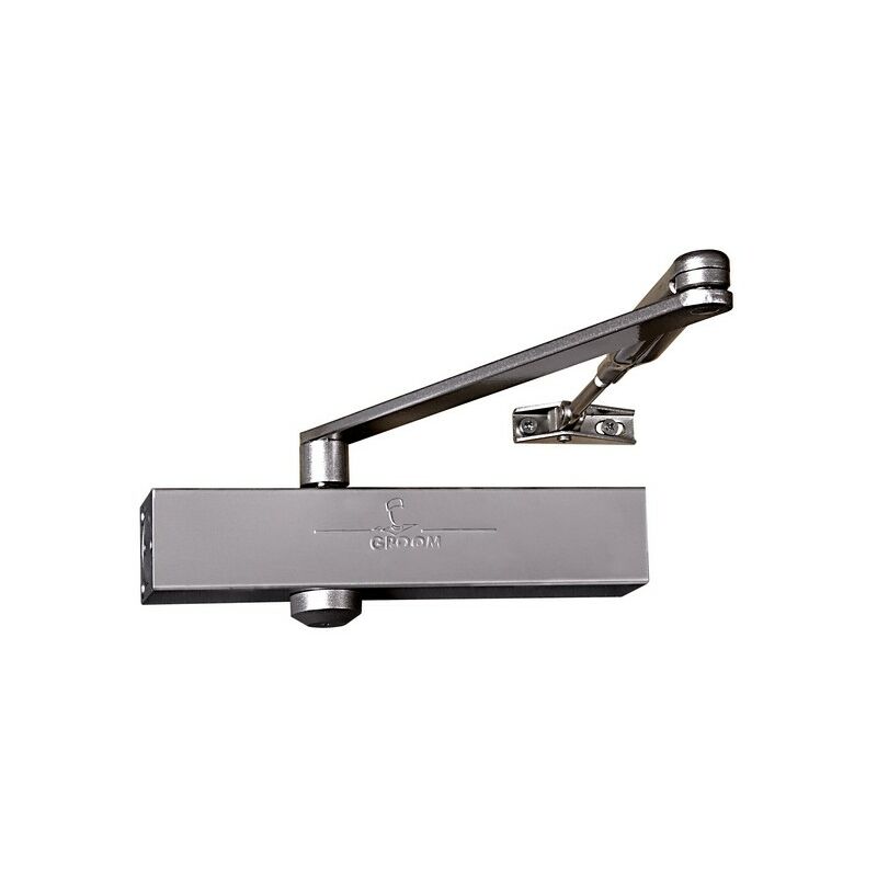 foto del prodotto chiudiporta gr150 braccio standard argento forza 2 4 groom 150111