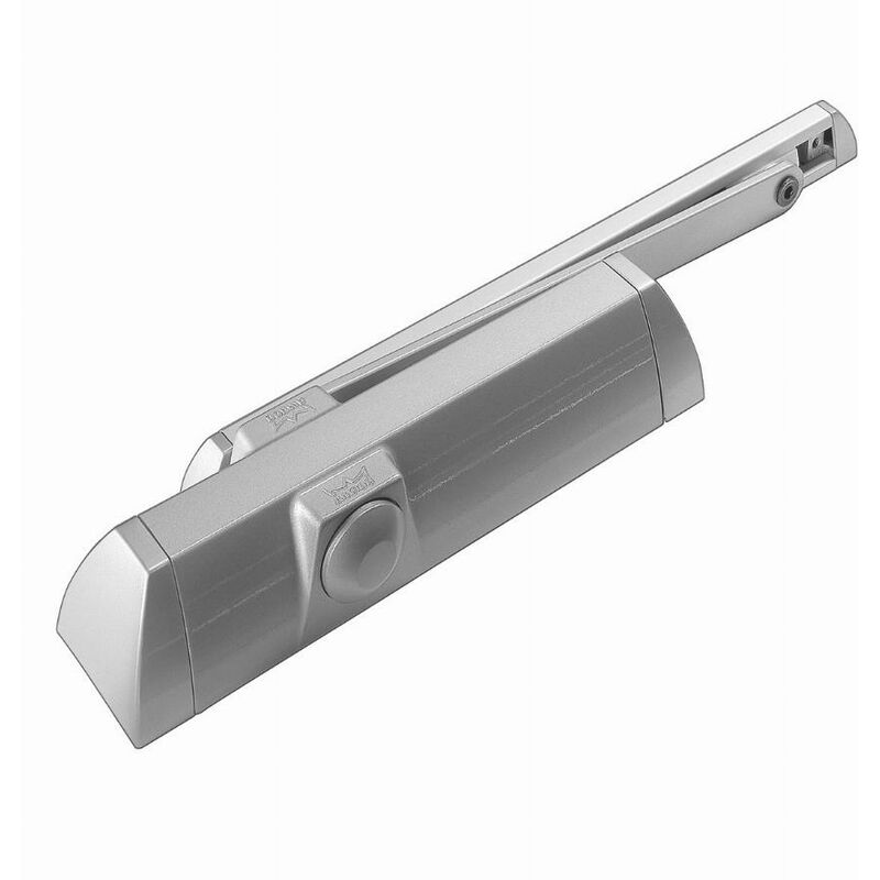 foto del prodotto chiudiporta ts90 a braccio scorrevole dorma - forza 3/4 - argento - freno di apertura - tutte le posizioni - 10210401