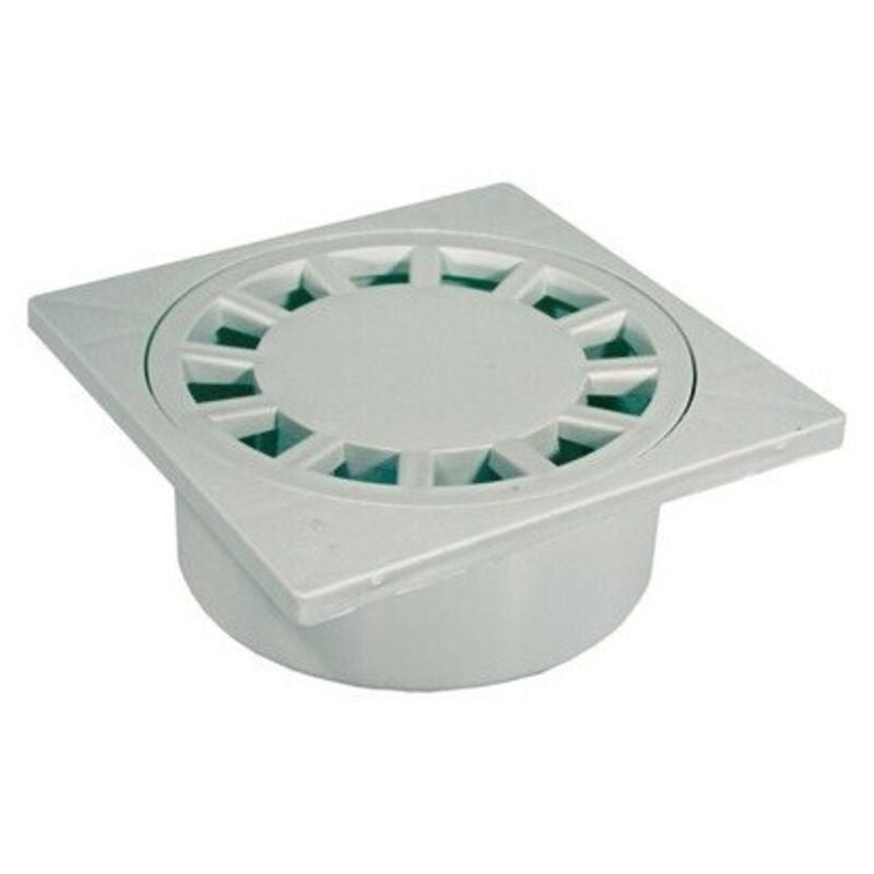 foto del prodotto chiusino sifonato polipropilene 100x100 coperchio quadrato chiuso scarico acqua