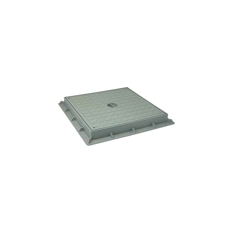 foto del prodotto chiusino x pozzetto derivazione plastica cm 20x20 telaio