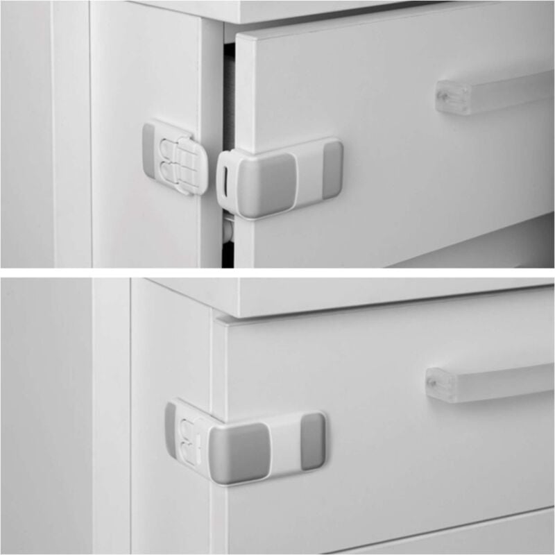 foto del prodotto chiusura di sicurezza laterale per cassetti 6 pz