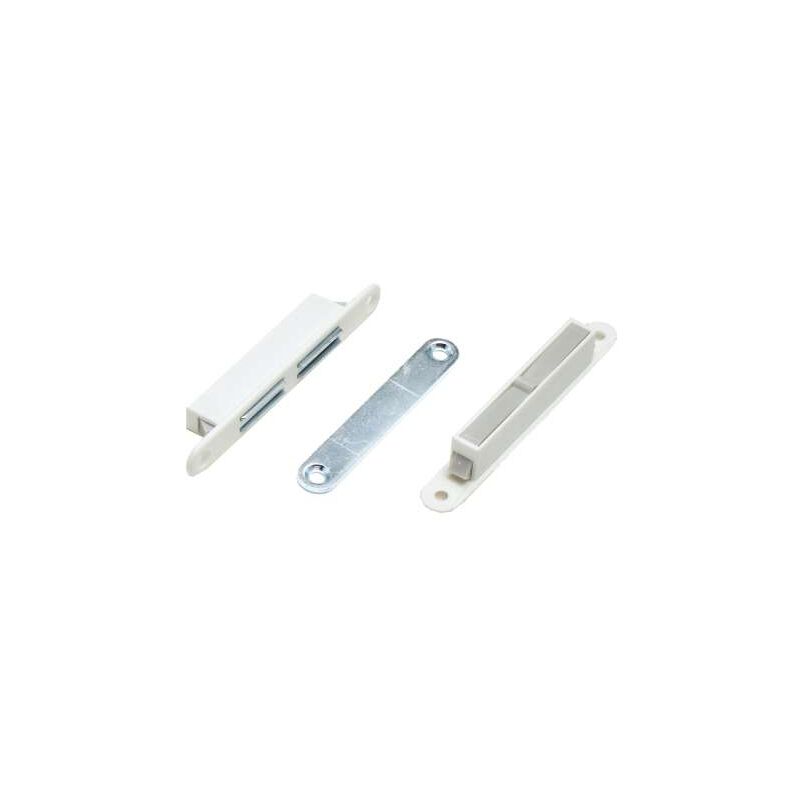 foto del prodotto chiusura magnetica incasso con fori viti bianco