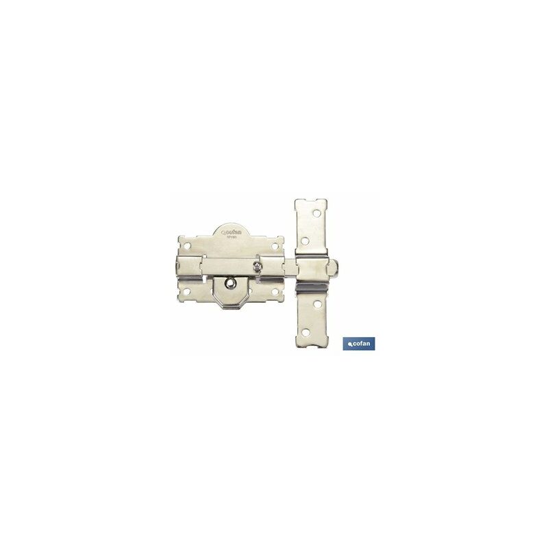 foto del prodotto chiusura per bottone chiave nichelata r 105 70 mm