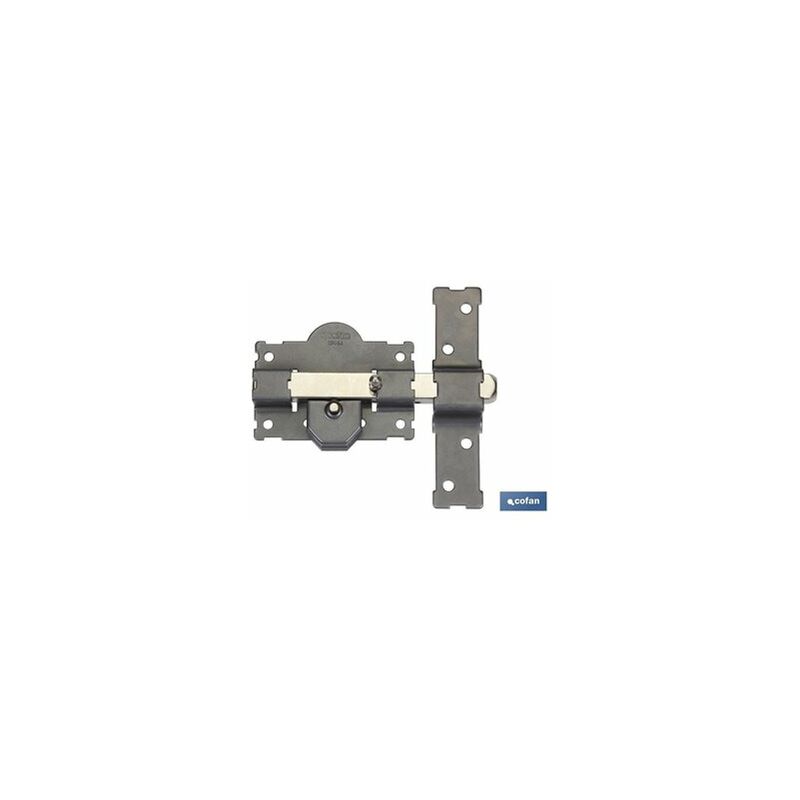 foto del prodotto chiusura per bottone chiave verniciata grigia r 105 70 mm