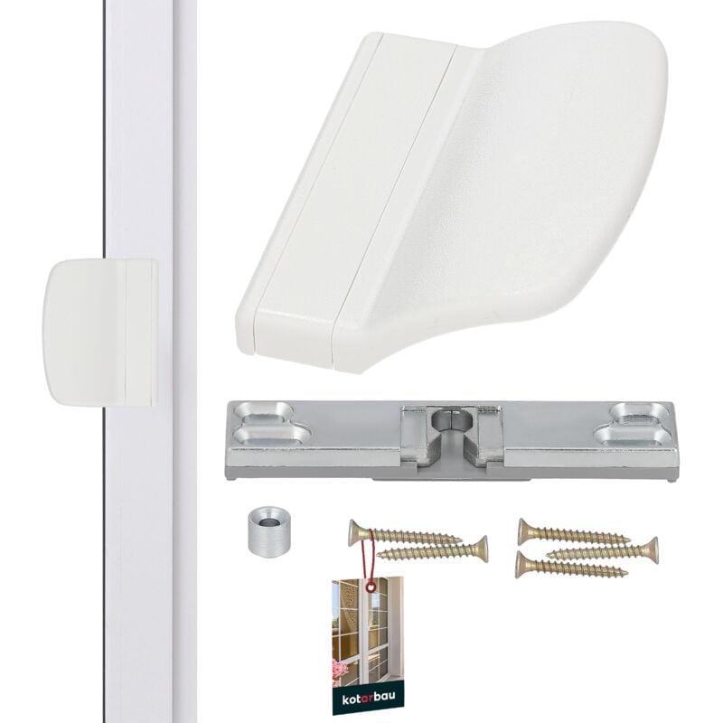 foto del prodotto chiusura per porta balcone pratica maniglia per porta balcone bianca sicura per fumatori effetto porta terrazza maniglia per balcone chiusura