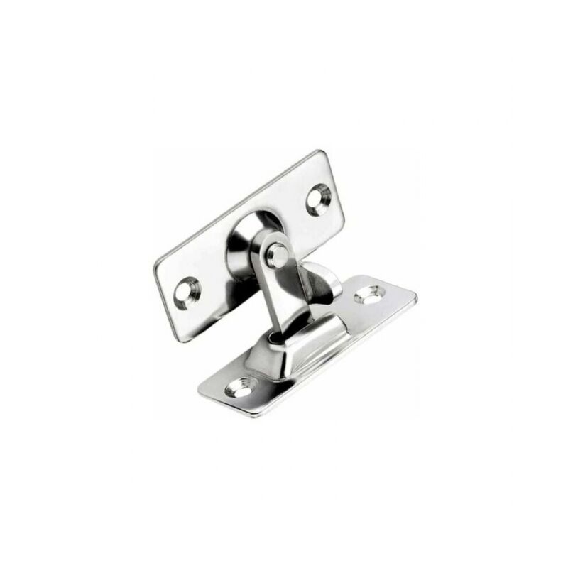 foto del prodotto chiusura per porta scorrevole a 90 gradi in argento 60x22mm, chiusura di sicurezza ad angolo retto in acciaio inossidabile, fibbia pieghevole per