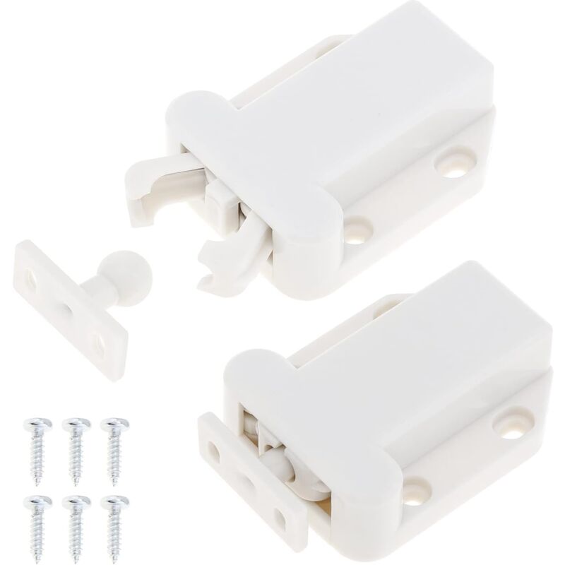 foto del prodotto chiusure a sgancio rapido per armadietto 6 pezzi spingere per aprire chiusure per cassetti non magnetiche chiusura per armadietto mobili porta