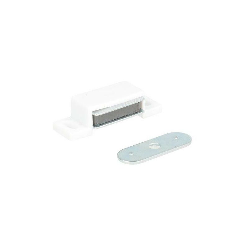 foto del prodotto chiusure magnetiche bianche da applicare forza 4 kg. 2 pz.