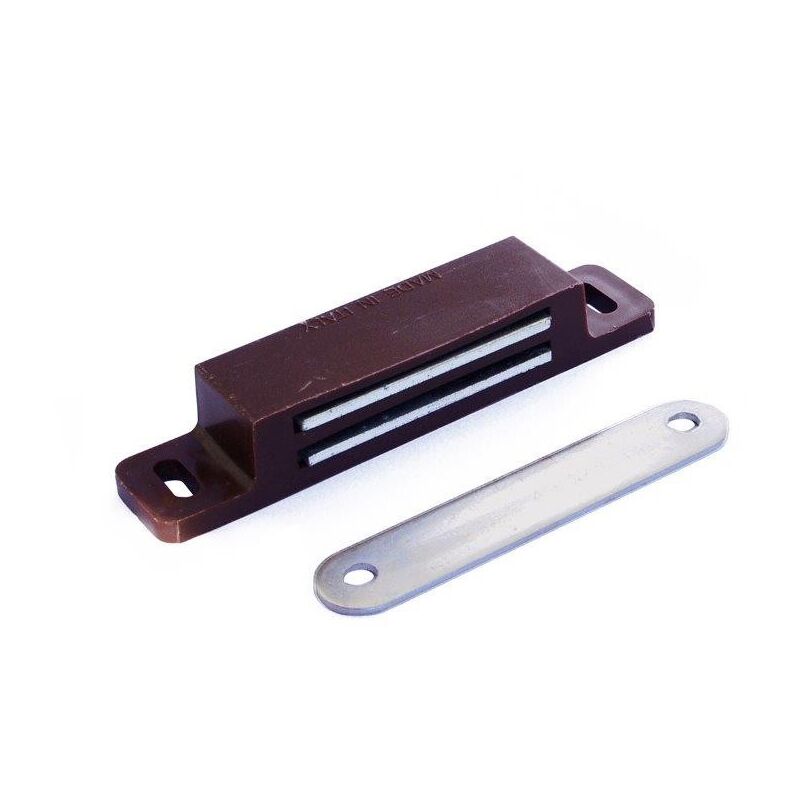 foto del prodotto chiusure magnetiche marroni da applicare forza 12 kg. 2 pz.
