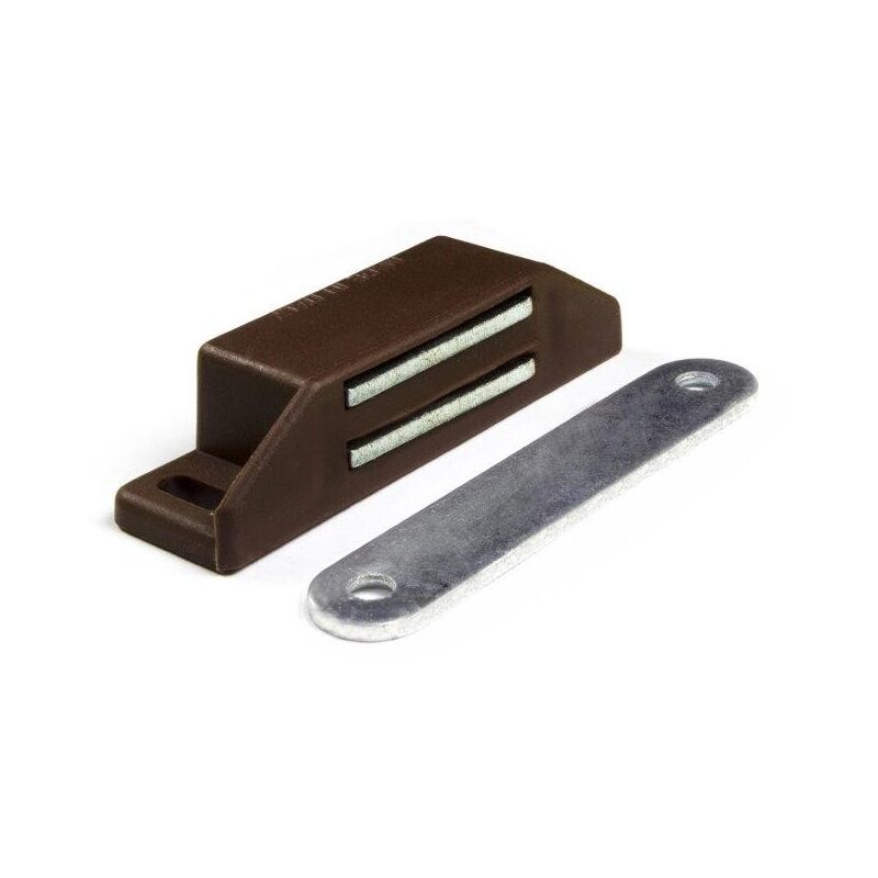 foto del prodotto chiusure magnetiche marroni da applicare forza 8 kg. 2 pz.