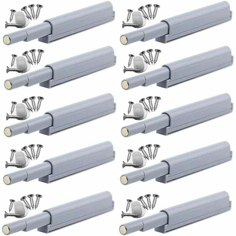 foto del prodotto chiusure magnetiche one-touch. queste chiusure magnetiche aprono e chiudono la porta con una semplice pressione confezione da 10 .