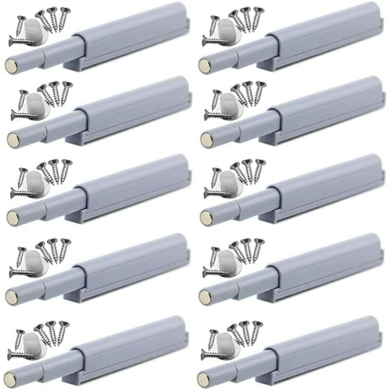 foto del prodotto chiusure magnetiche push to open, le chiusure aprono e chiudono la porta con una semplice spinta 10 pezzi 