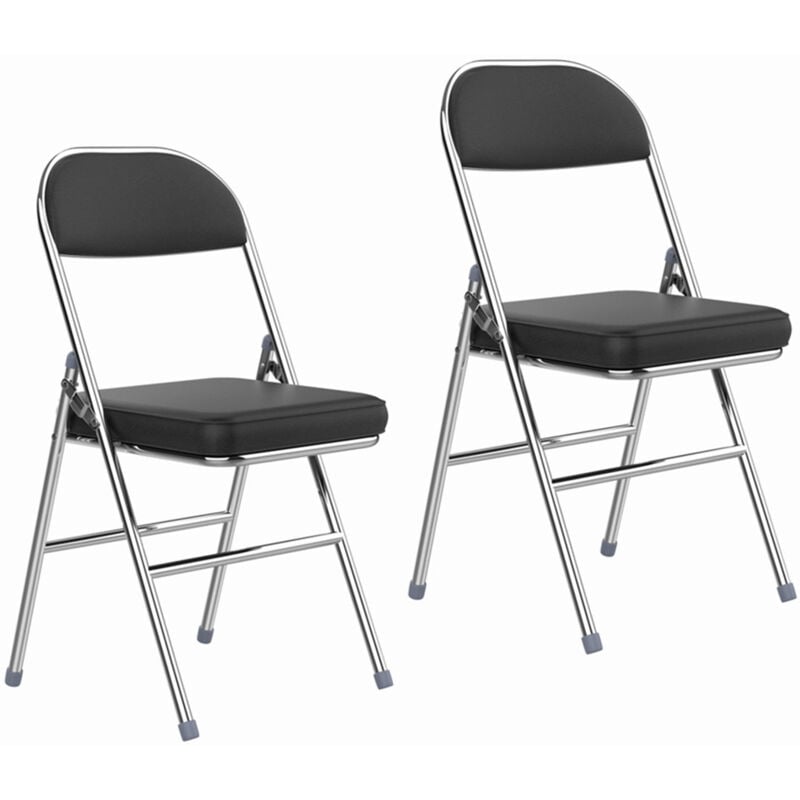 foto del prodotto chleby 2pcs comoda sedia pieghevole da cucina sedie pieghevoli in pelle sedia per visitatori con cuscino spesso sedie da pranzo pieghevoli adatte