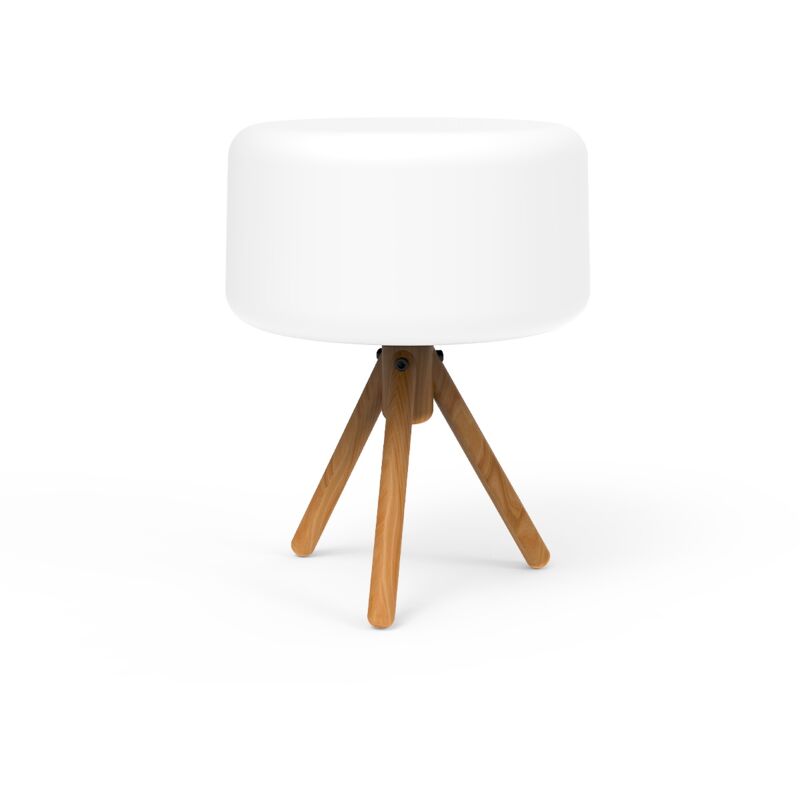 foto del prodotto chloe 35 cm lampada da tavolo con carica solare e batteria ricaricabile. luce calda a led. prodotto in spagna