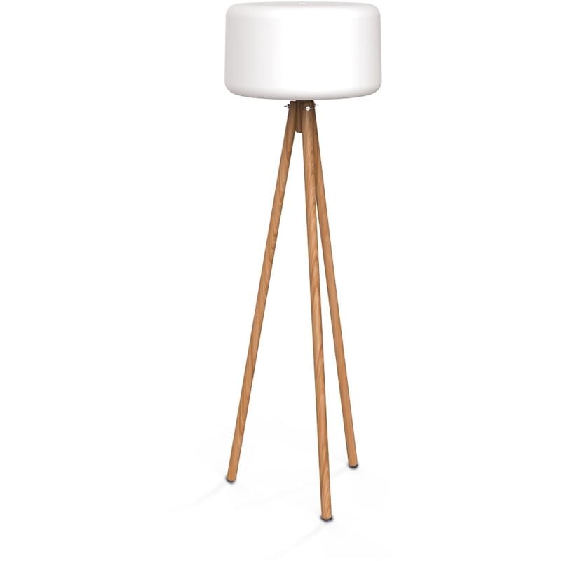 foto del prodotto chloe. lampada da terra a filo per interni ed esterni. luce led fredda e calda. realizzata in spagna