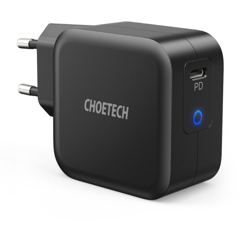 foto del prodotto choetech caricabatterie rapido gan usb tipo c 61w 3a power delivery nero q6006 