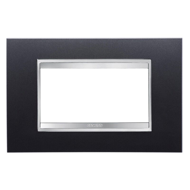 foto del prodotto chorus placca lux 4p ardesia gw16204va gewiss