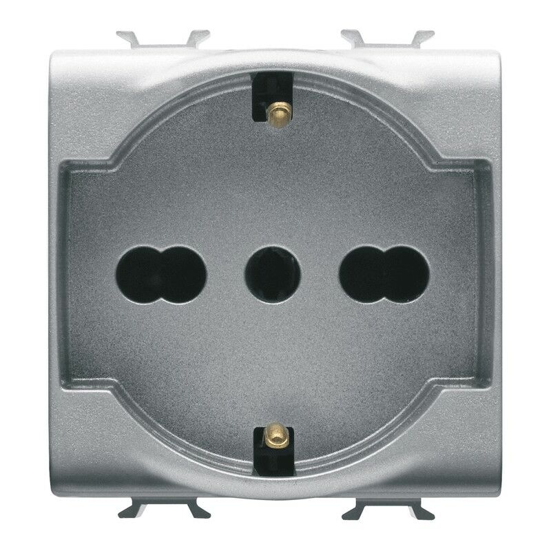 foto del prodotto chorus titanio presa schuko gw14204 gewiss