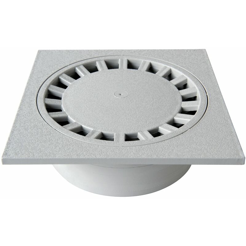 foto del prodotto chpvc25g chiusino sifonato in pvc, grigio, 250x250 mm first plast