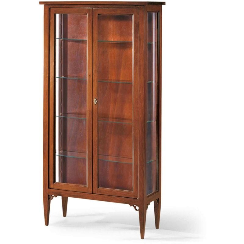 foto del prodotto christal credenza con vetrina in legno massello