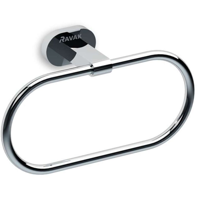 foto del prodotto chrome porta asciugamani ovale, cromo x07p190 ravak