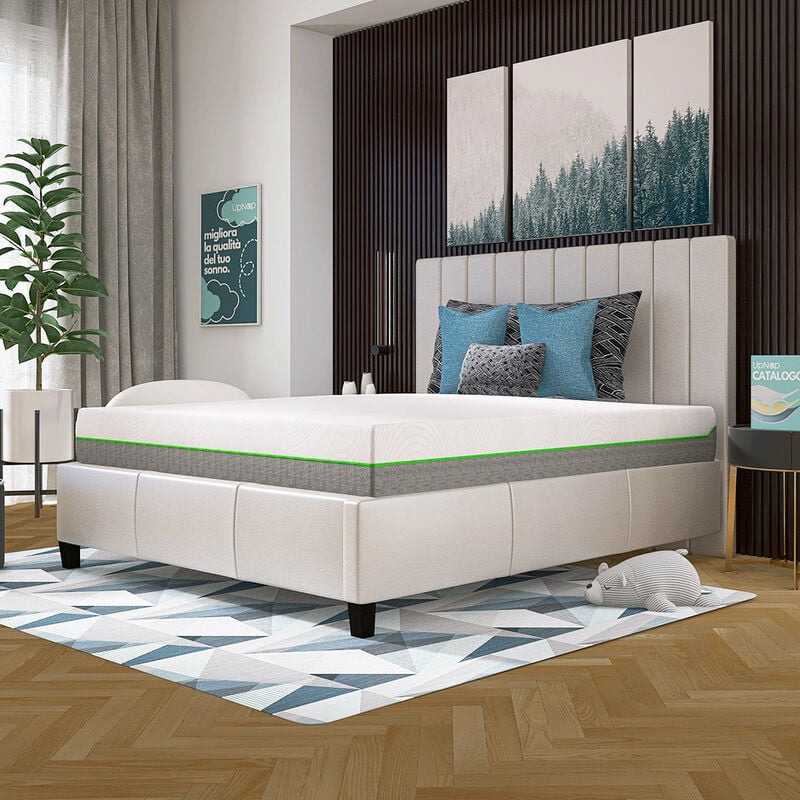 foto del prodotto chronos - materasso 25 cm in memory foam e molle insacchettate - taglia 160 x 200