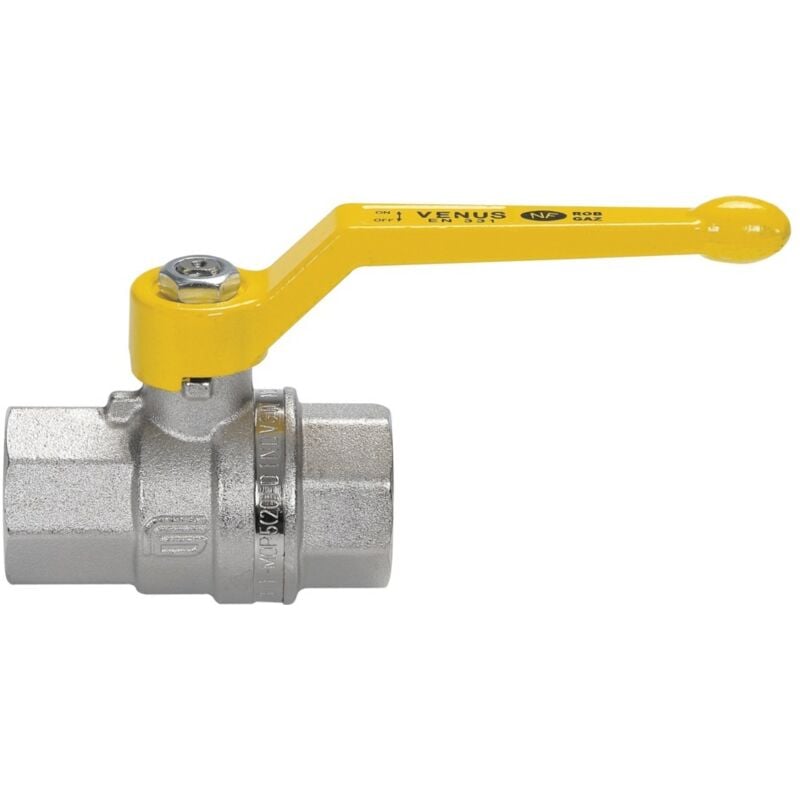 foto del prodotto chuchu decayeux - valvola di intercettazione gas a sfera femmina - femmina 15x21 - calibro 12