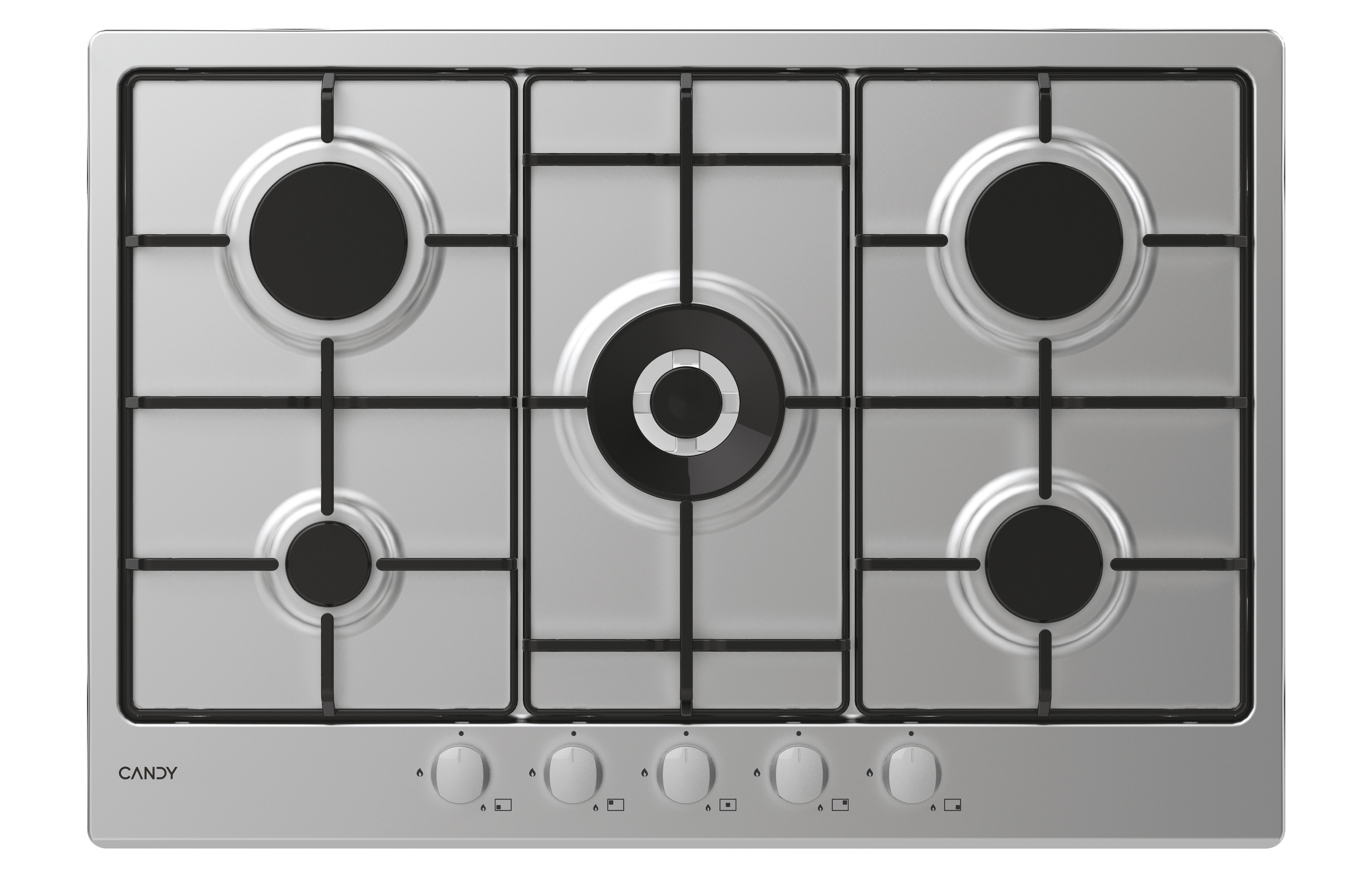 foto del prodotto chw74wx piano cottura gas 5 fuochi cm 75 acc. inox 33801970
