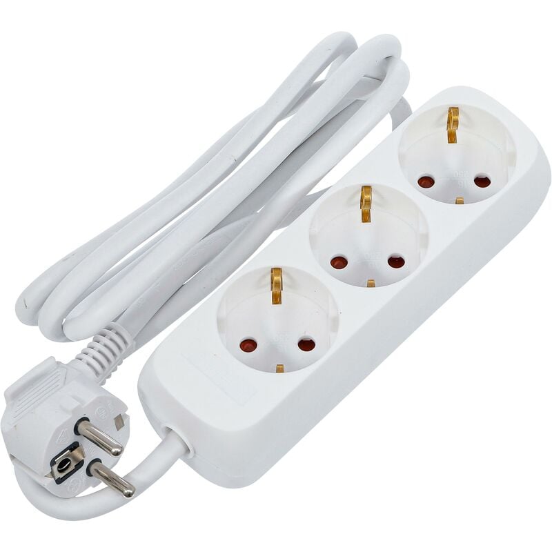 foto del prodotto ciabatta multipresa 3 prese cavo 1,4 m 3 x 1,5 mm ip 20