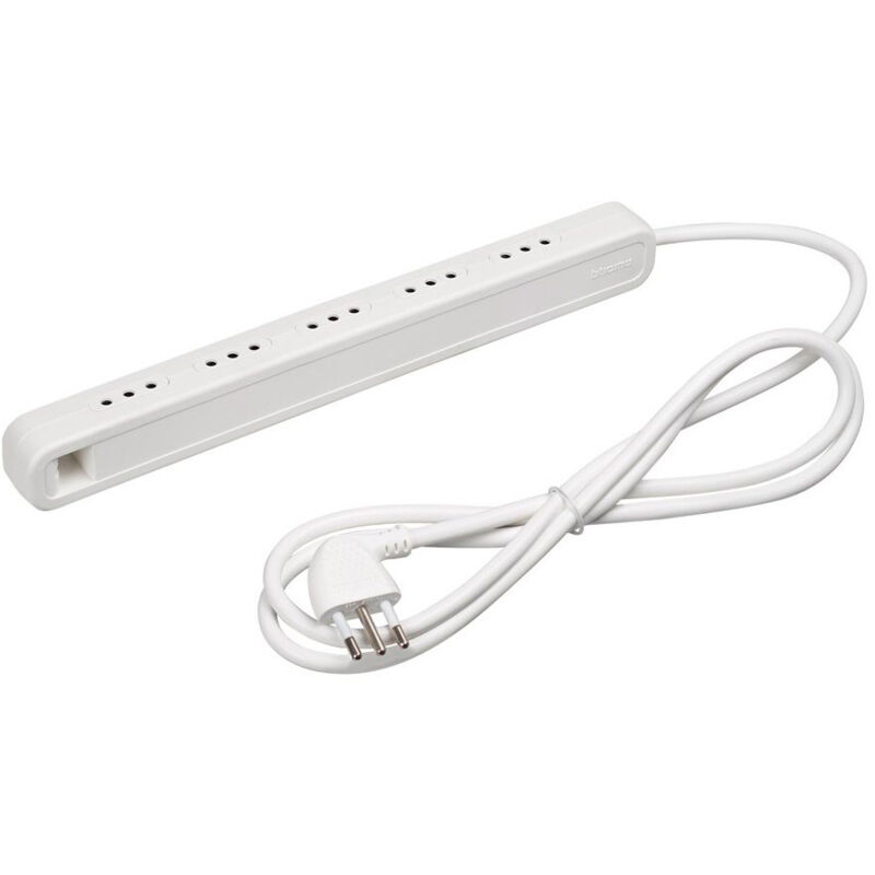 foto del prodotto ciabatta multipresa ultrasottile 5 prese piccole bticino 3630usd