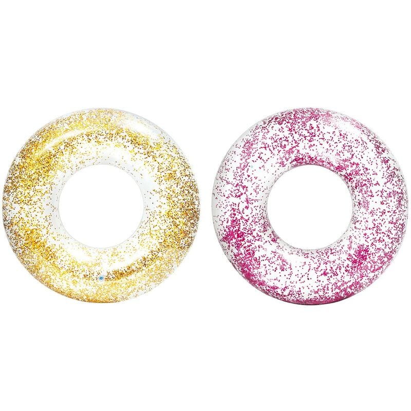foto del prodotto ciambella gonfiabile 120 cm con decorazione glitter 56274 np intex
