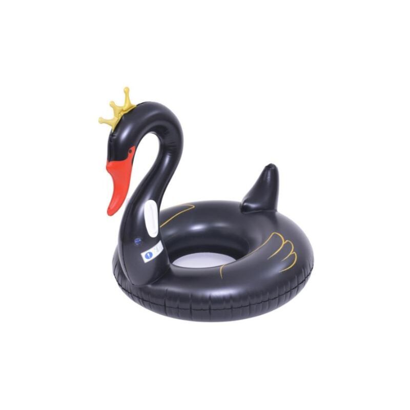 foto del prodotto ciambella gonfiabile cigno nero