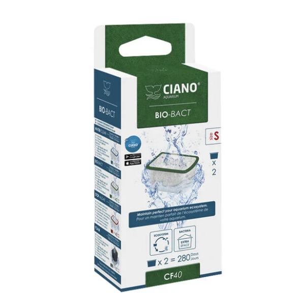 foto del prodotto ciano cartuccia filtrante s per filtri cf20 e cf40 askoll - bio-bact - 1 ordine scegli tra bzr5 / bzr20 + 200 pt fedeltà