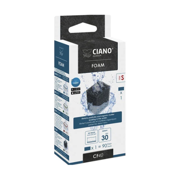 foto del prodotto ciano cartuccia filtrante s per filtri cf20 e cf40 askoll - foam - 1 ordine scegli tra bzr5 / bzr20 + 200 pt fedeltà