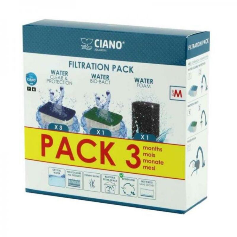 foto del prodotto ciano filtration pack m 3 mesi kit di cartucce di ricambio