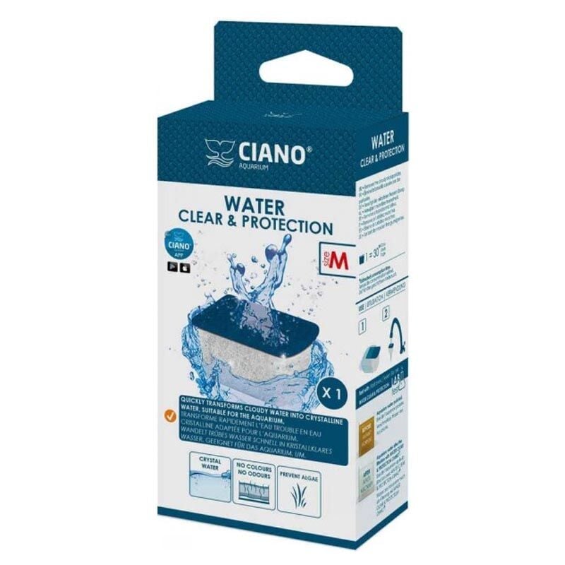 foto del prodotto ciano water clear size m ricambio cartuccia per filtri cf80 e bio150
