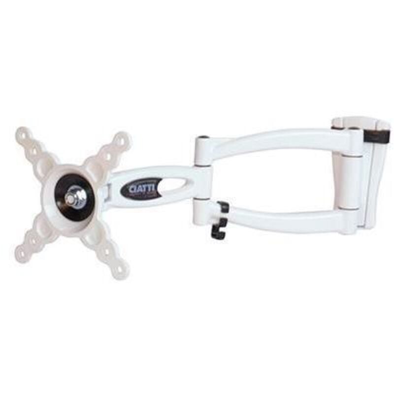 foto del prodotto ciatti eltris100 supporto da parete per tv monitor 10 a 26 pollici bianco