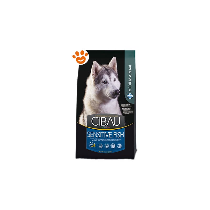foto del prodotto cibau dog adult medium maxi sensitive pesce cibau dog adult medium maxi sensitive pesce sacco da 12 kg farmina