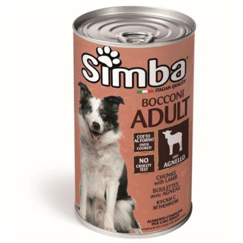 immagine 0 del prodotto cibo cane monge simba 1230 g bocconc agnello