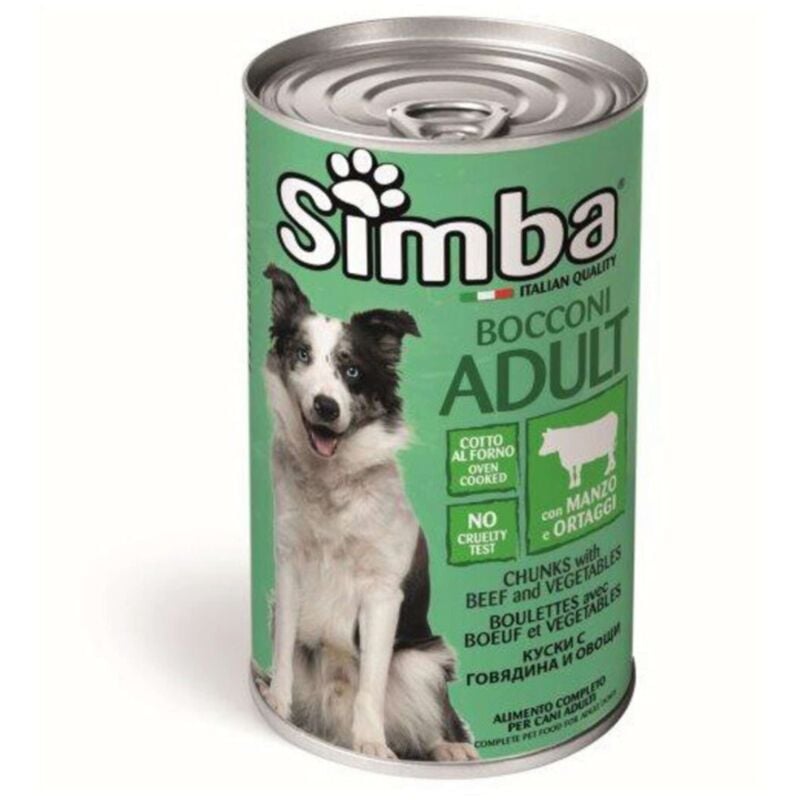 foto del prodotto cibo cane monge simba 1230 g bocconc man verd