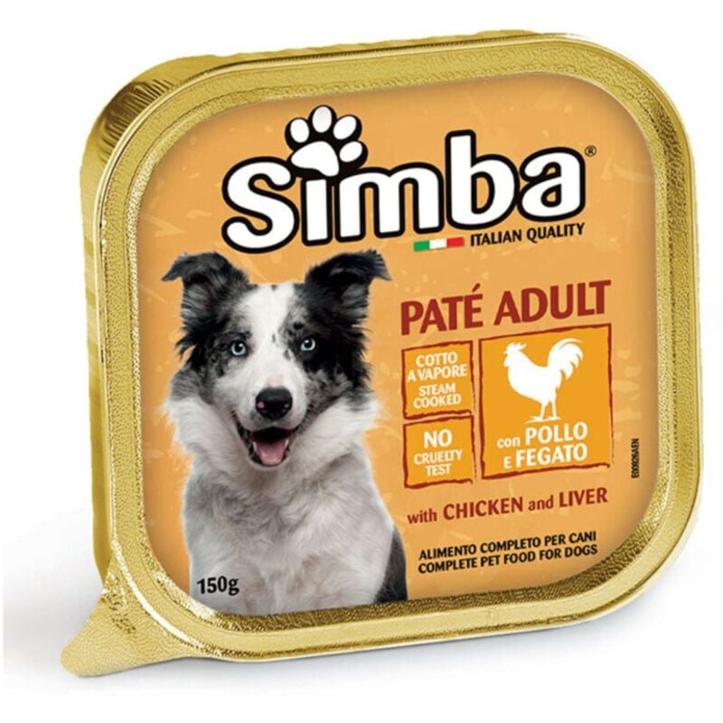 foto del prodotto cibo cane monge simba 150 g pate vsc pollo fegat 24 pezzi