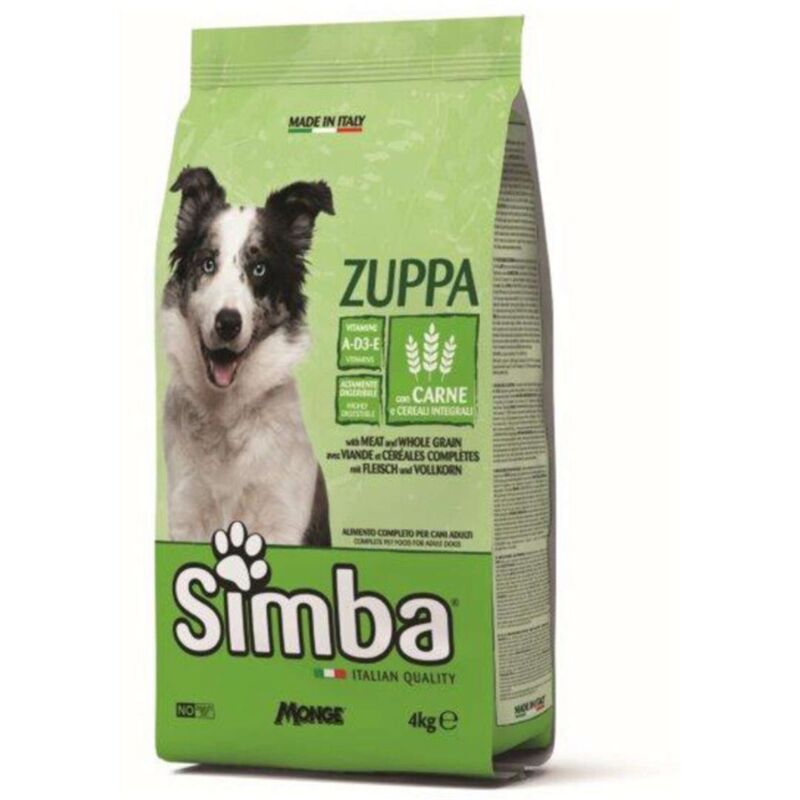 foto del prodotto cibo cane monge simba 4 kg zuppa carne e cereali