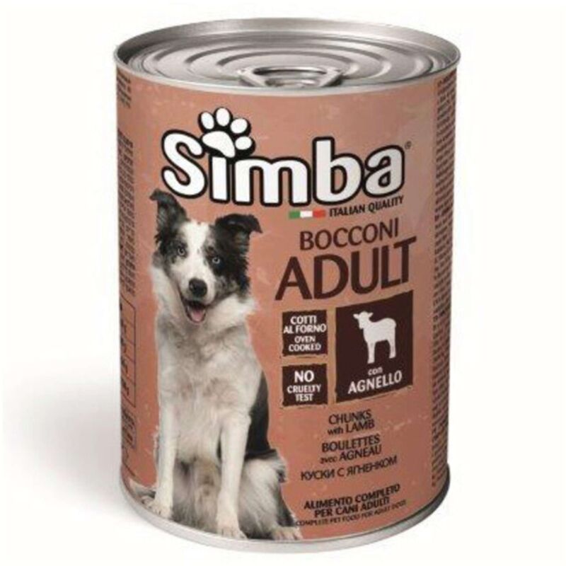 foto del prodotto cibo cane monge simba 415 g bocconc agnello 24 pezzi