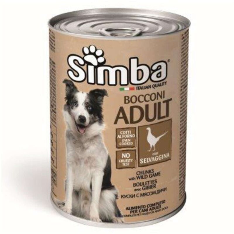 foto del prodotto cibo cane monge simba 415 g bocconc selvagg 24 pezzi