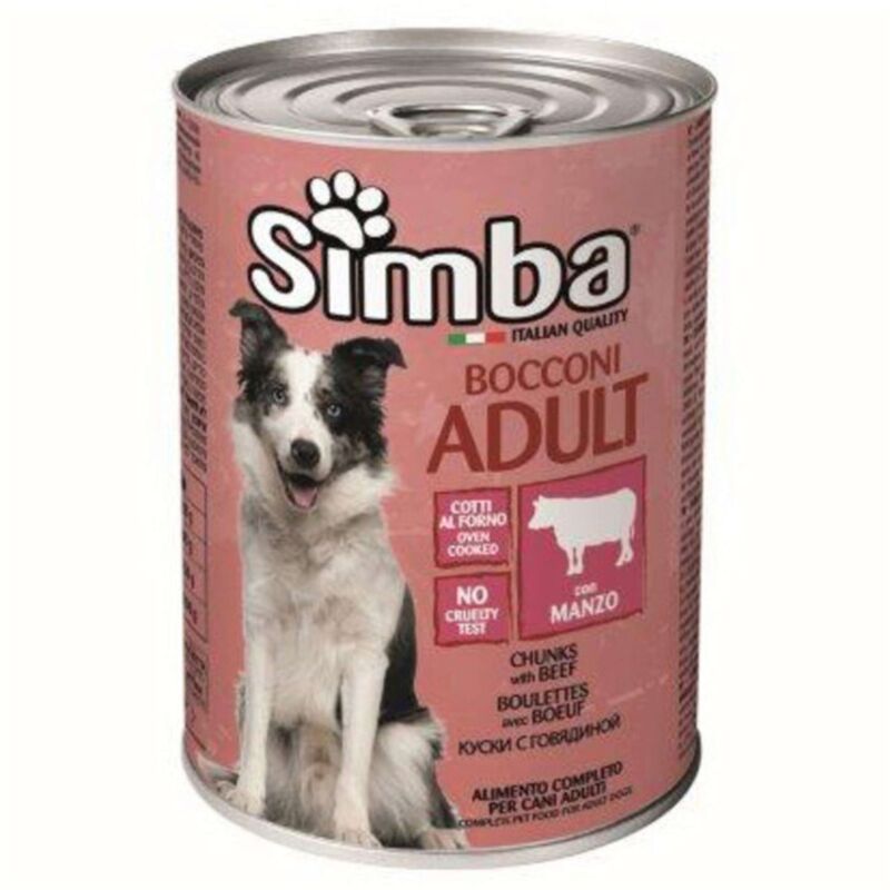 foto del prodotto cibo cane monge simba 415 g bocconc vitello 24 pezzi