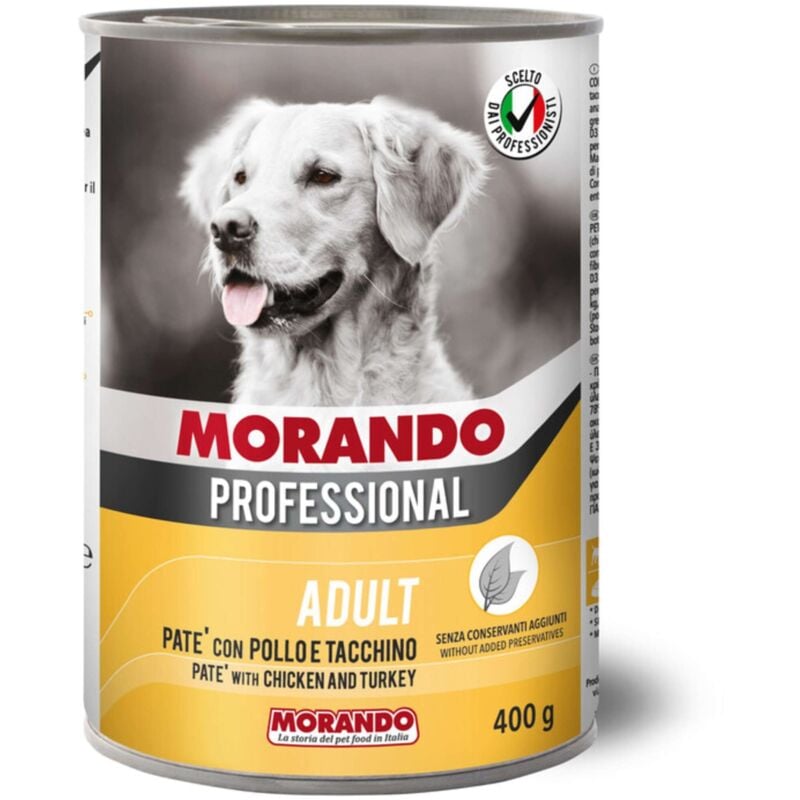 foto del prodotto cibo cane morando latt 400 g pat pollo tacch 24 pezzi
