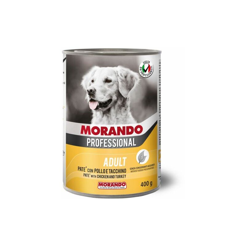 foto del prodotto cibo cane morando latt 400 g pat pollo tacch 24 pz