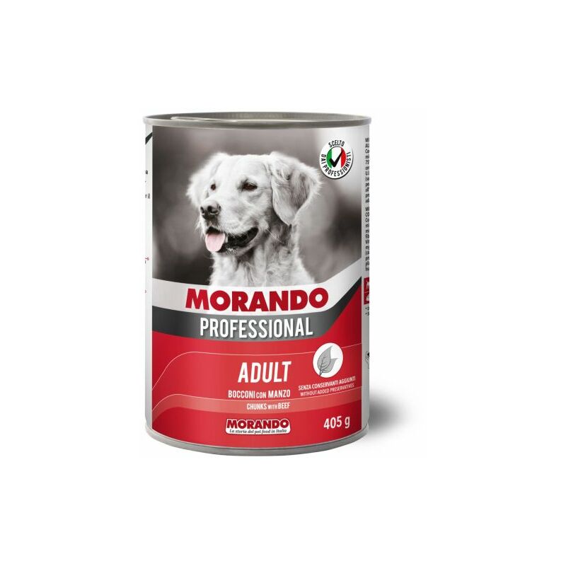foto del prodotto cibo cane morando latt 405 g bocconi manzo 24 pz